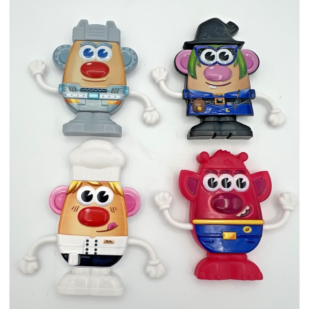 4 Wendy's Mr Mrs Potato Head Kid's Mean Toys Set 2025 Fast Food Lot